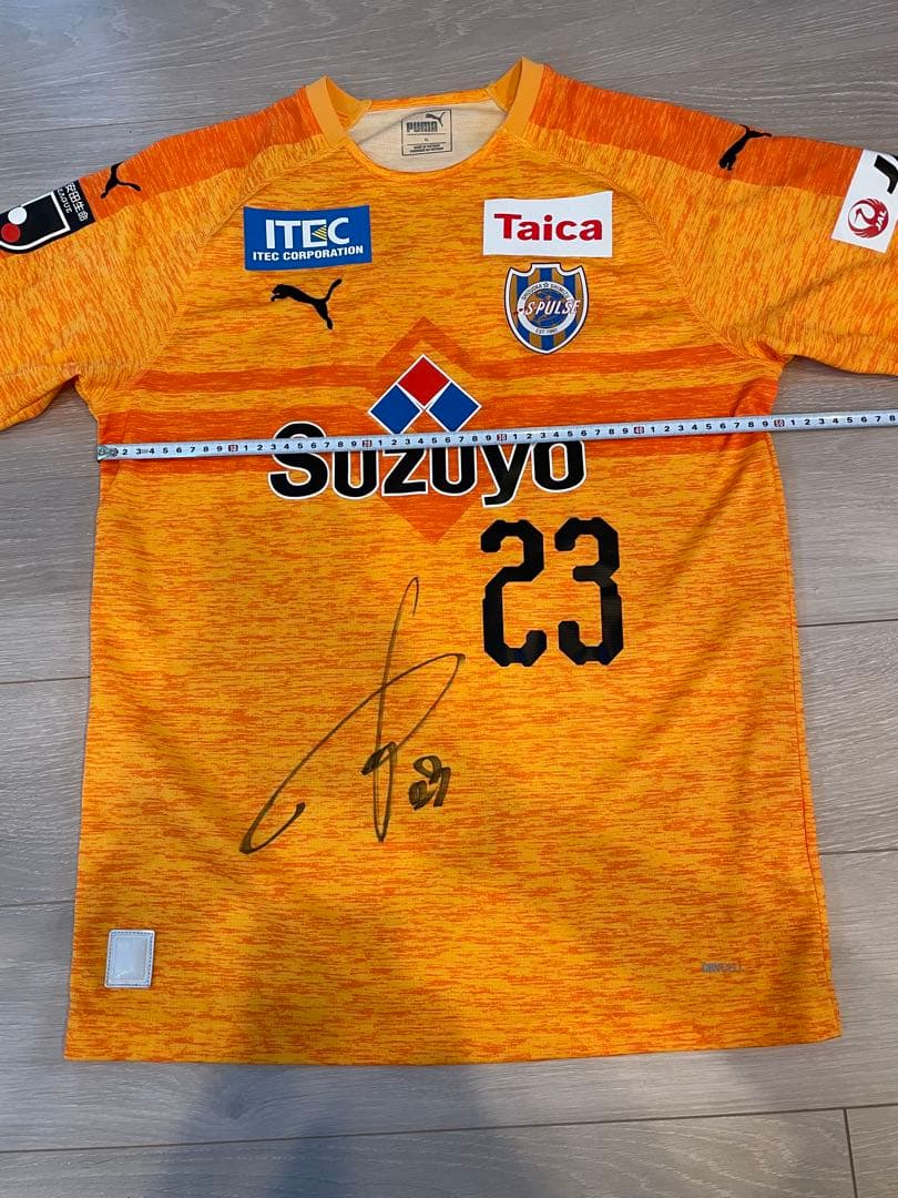 清水　エスパルス　2019年　ホーム　23北川航也　ユニフォーム　サイン入り
