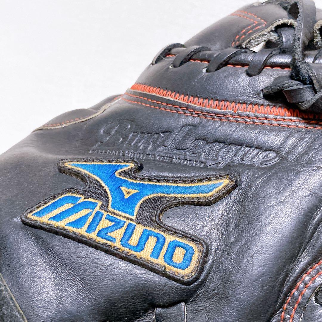 MIZUNO　一般軟式用キャッチャーミット　ビューリーグ　ブラック　黒　右利き用
