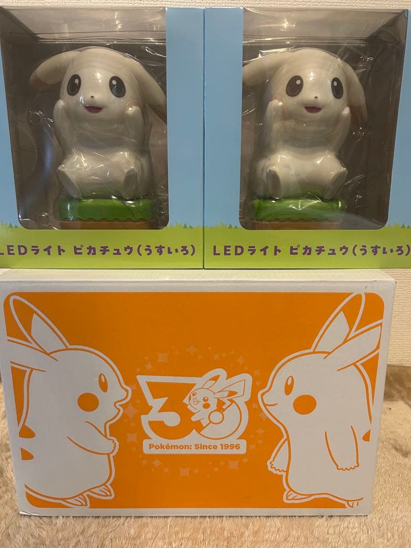 早い者勝ち ピカチュウ(うすいろ ぽこ あ ポケモン LEDライト2つセット