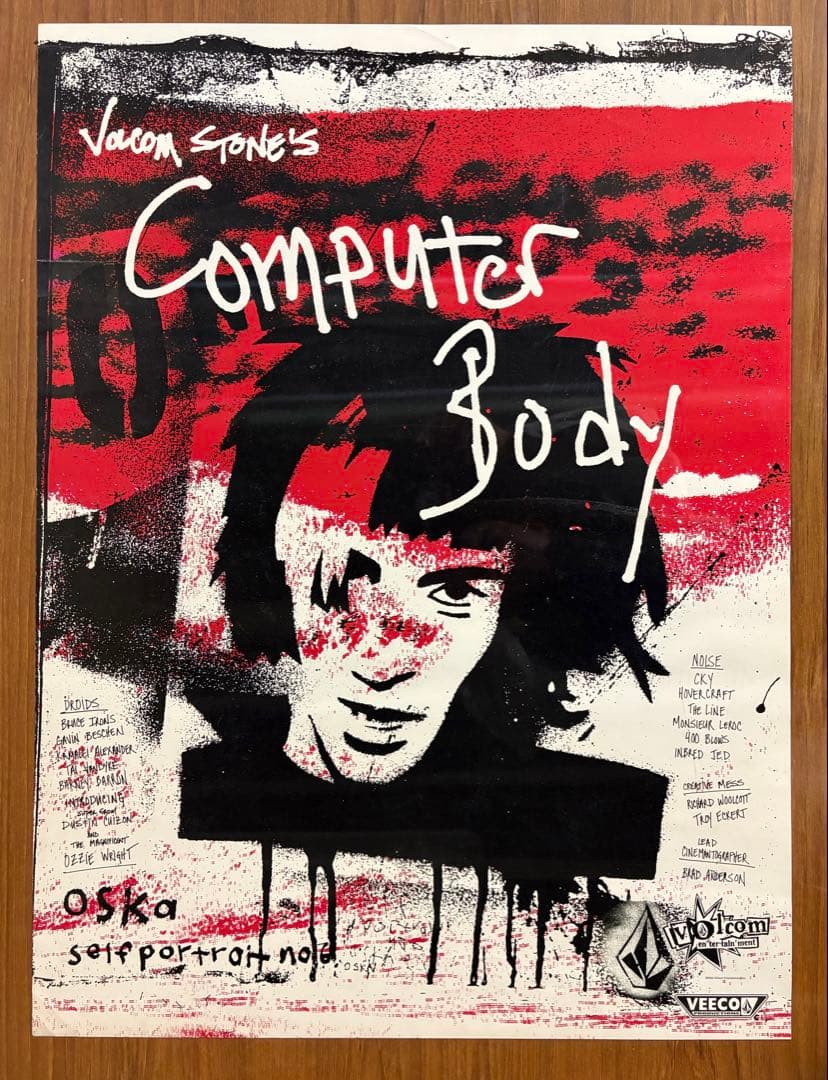 volcom Ozzie Wright \"Computetr Body\"ポスター