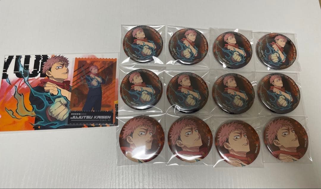 呪術廻戦 仙台 POPUP 虎杖悠仁 缶バッジ クリアカード ポストカード