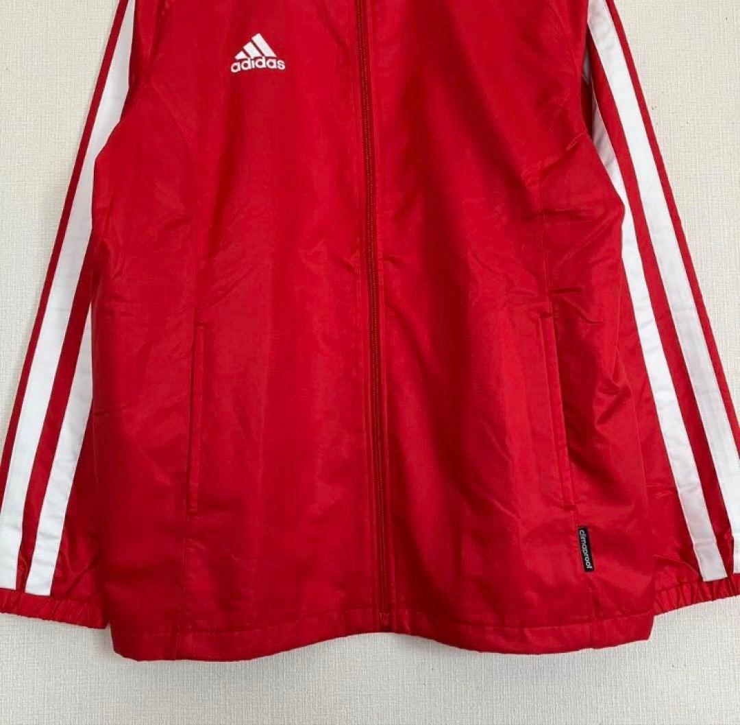 新品タグ付✨adidas アディダス ウィンドブレーカー レッド 赤 L 防風