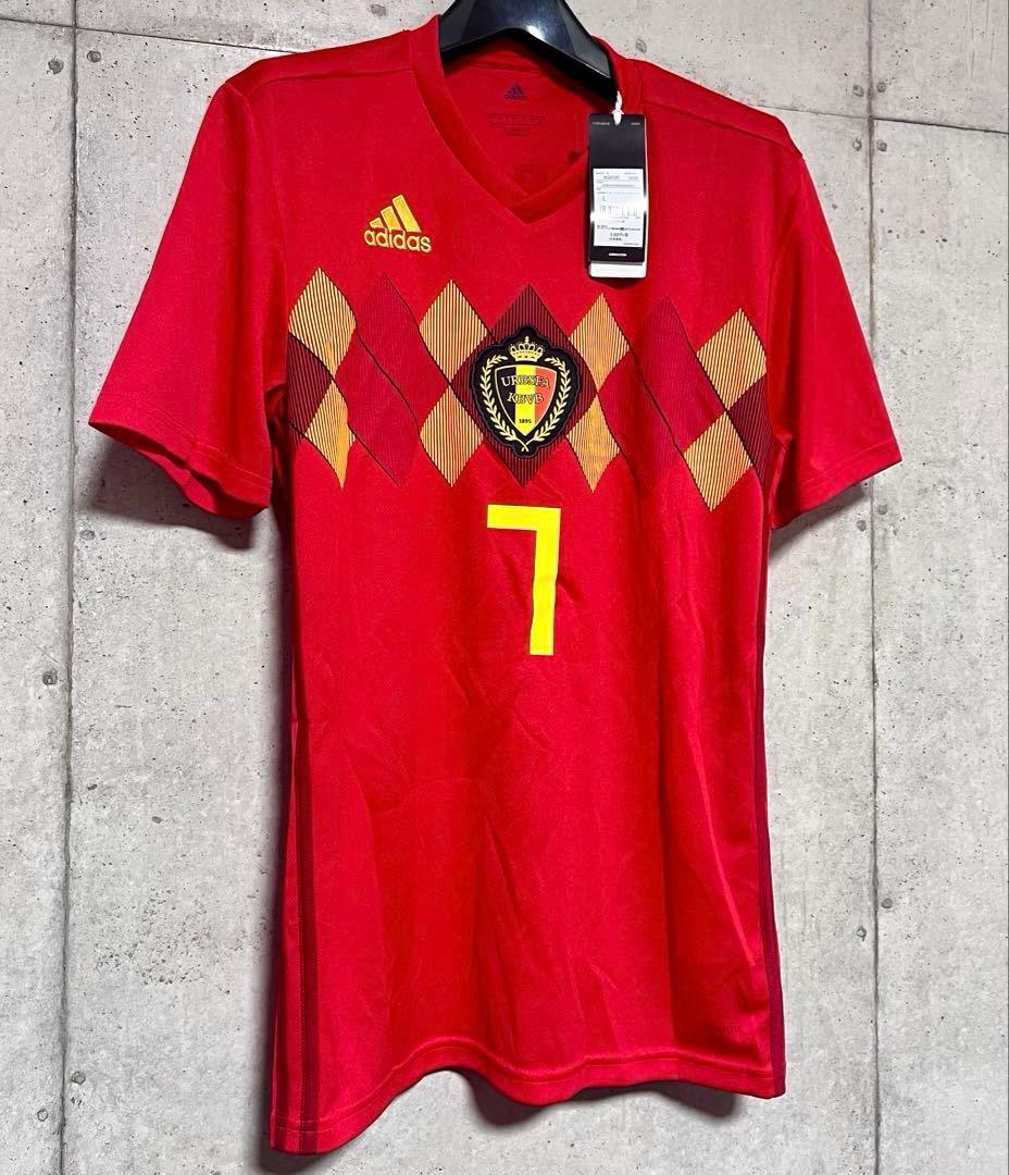 【新品/タグ付き】2018ロシアW杯 ベルギー代表 ♯7 デブライネ【Lサイズ】