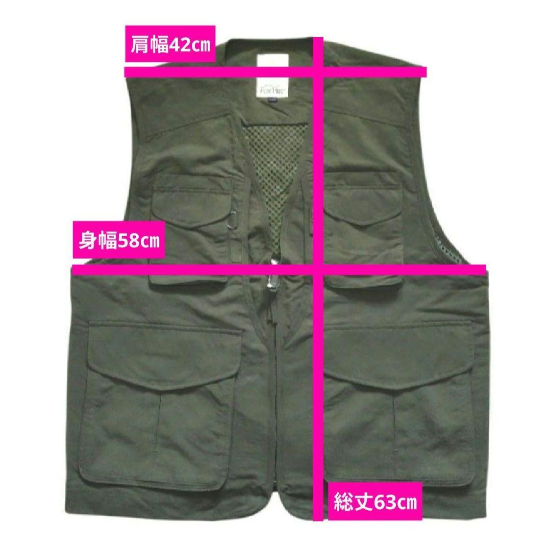 新品 旧ロゴ フォックスファイヤー サプレックスガイドベスト カーキ XL