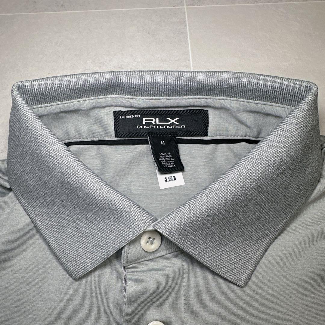 極美品✨RLX RALPH LAUREN ポロシャツ Mサイズ グレー