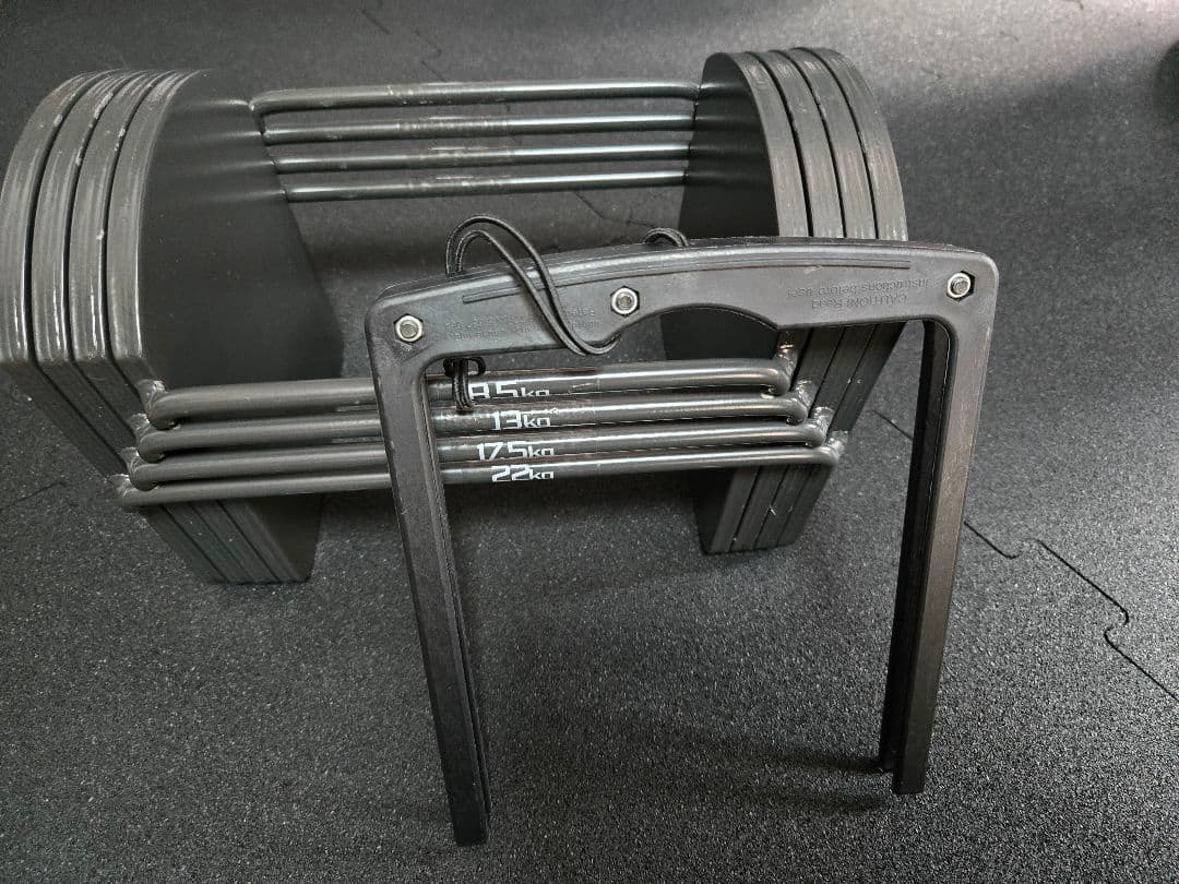 可変式ブロックダンベル　２２kg　２点セット②