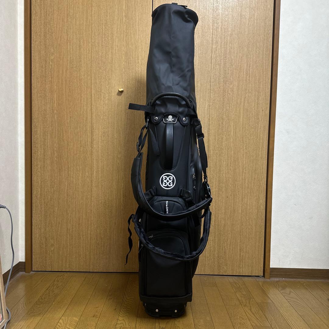 【美品】G FORE キャディバック／BLACK×SUKLL