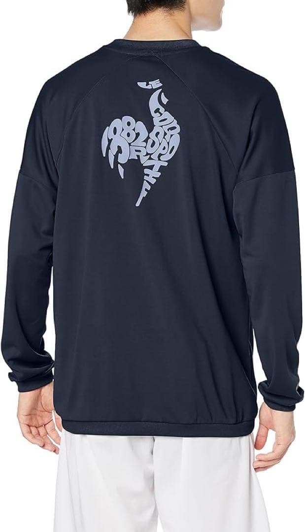 ルコックスポルティフ テニスウェア 長袖Tシャツ QMMWJB03紺メンズL新品