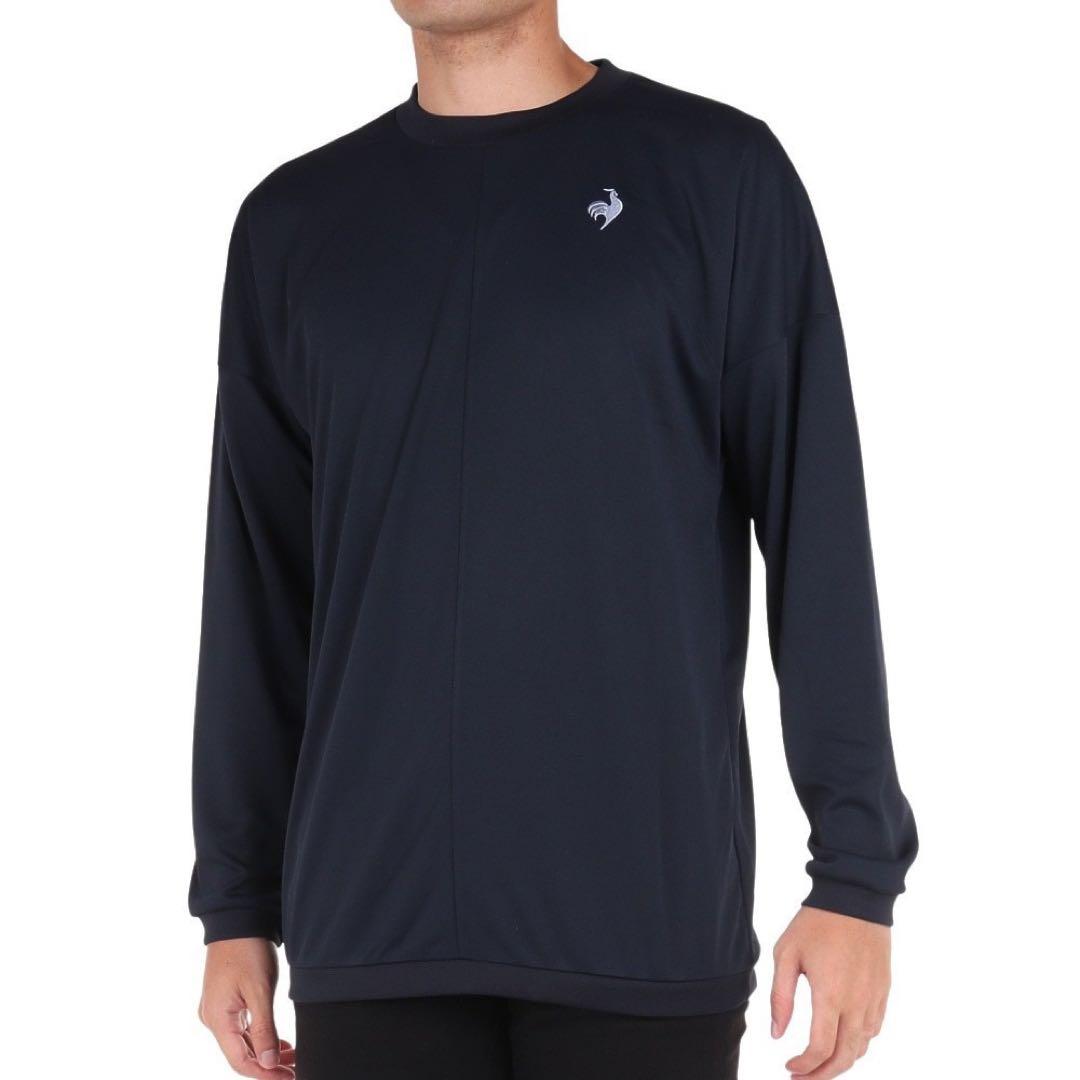 ルコックスポルティフ テニスウェア 長袖Tシャツ QMMWJB03紺メンズL新品