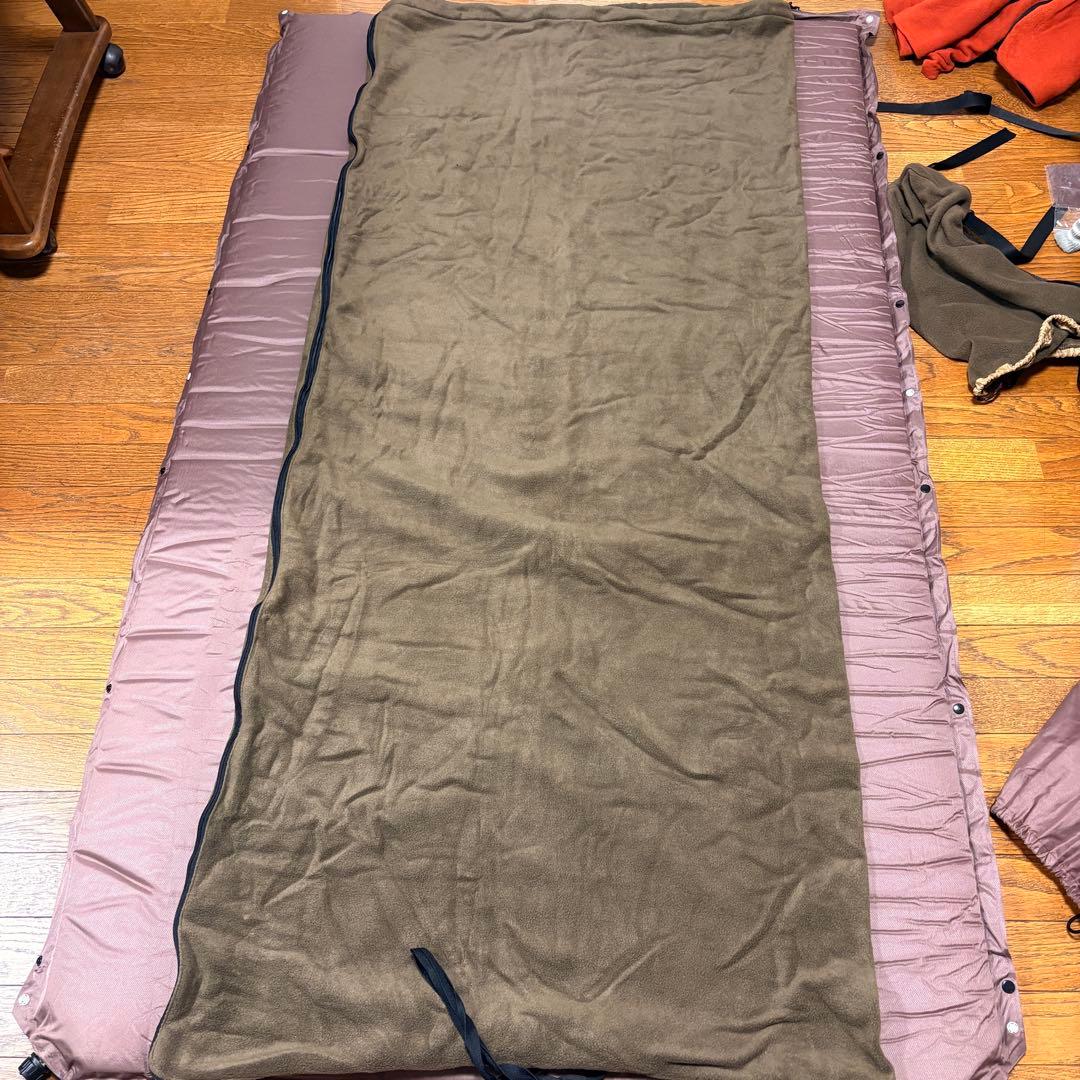 DODの2人用マット　寝袋3つセット