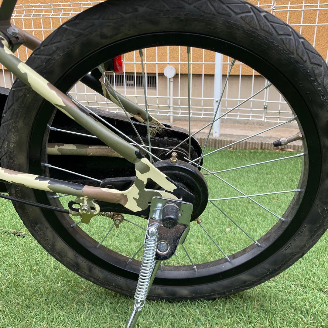 HUMMER 子供用自転車 迷彩柄 18インチ　補助輪付き