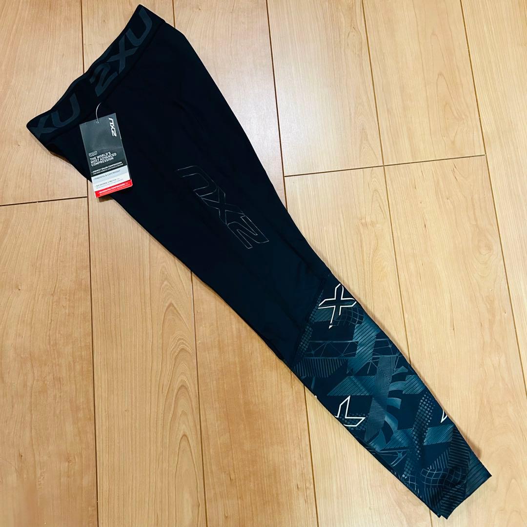 ■新品■ 2XU ツー・タイムズ・ユー　コンプレッション ロングタイツ　ブラック