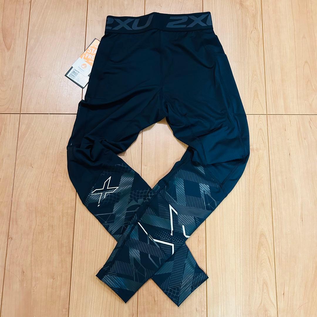 ■新品■ 2XU ツー・タイムズ・ユー　コンプレッション ロングタイツ　ブラック