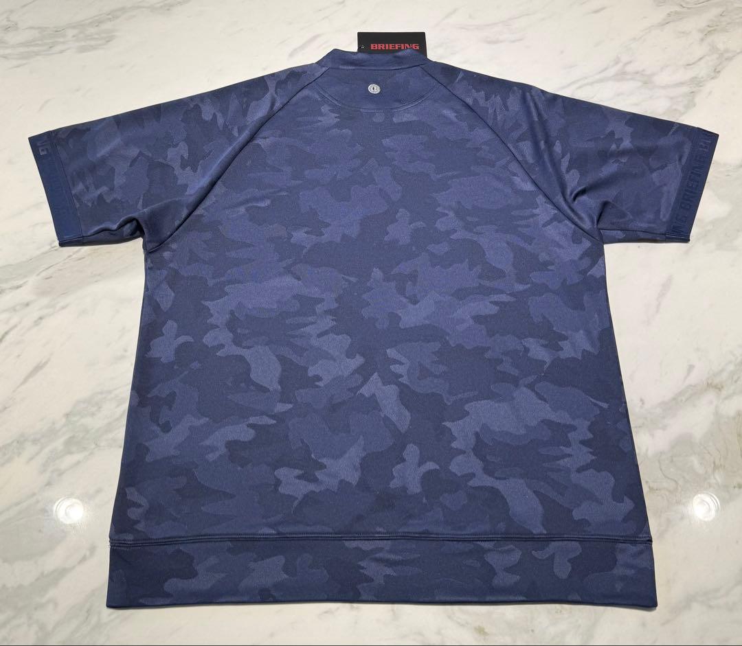 【新品・タグ付き】BRIEFING モックネック カモフラ ネイビー Lサイズ