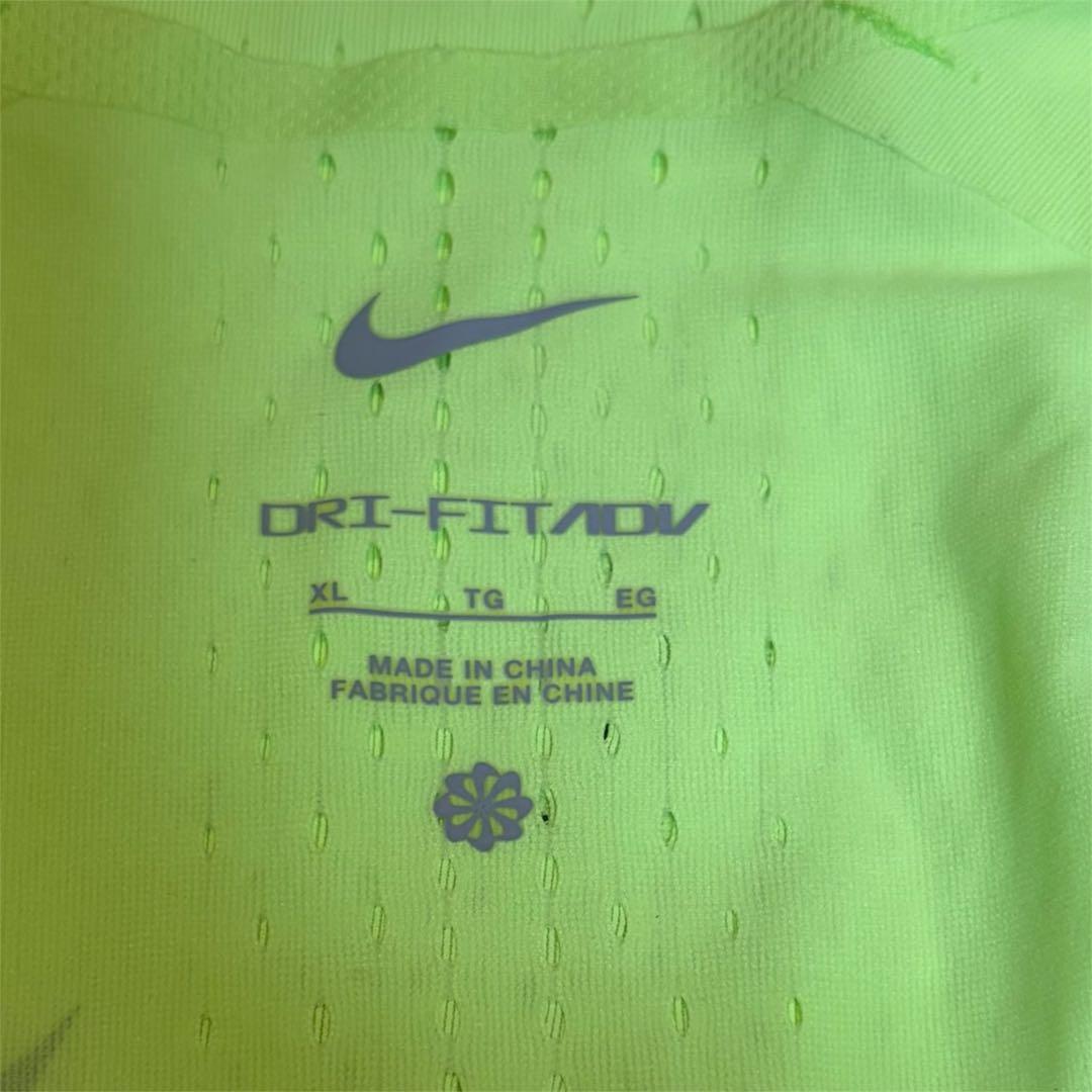 【美品】NIKE ナイキ エアロスイフト シングレット XL 蛍光イエロー