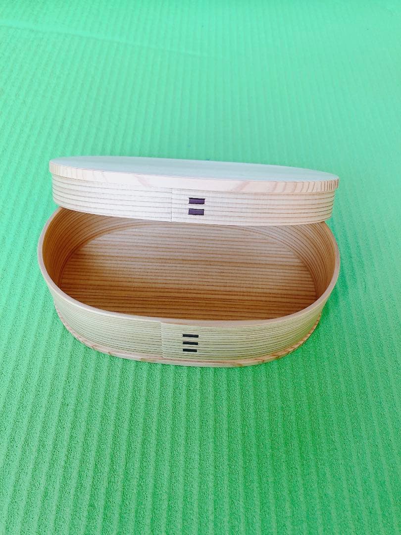 【美品✨】曲げわっぱ　弁当箱　大館工芸社　小判弁当　仕切り無し