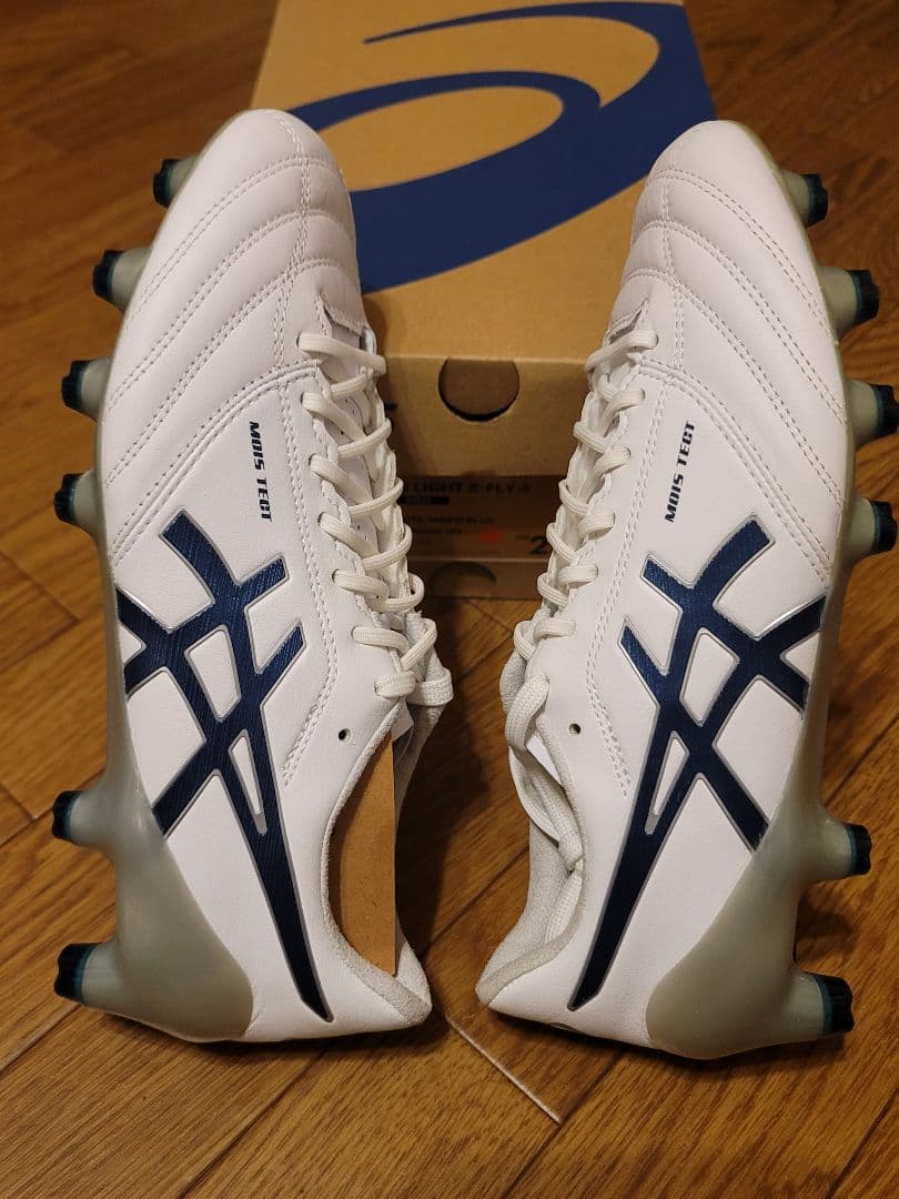 シューズ asics DS LIGHT X-FLY 4 WHITE/BLUE 23.5cm