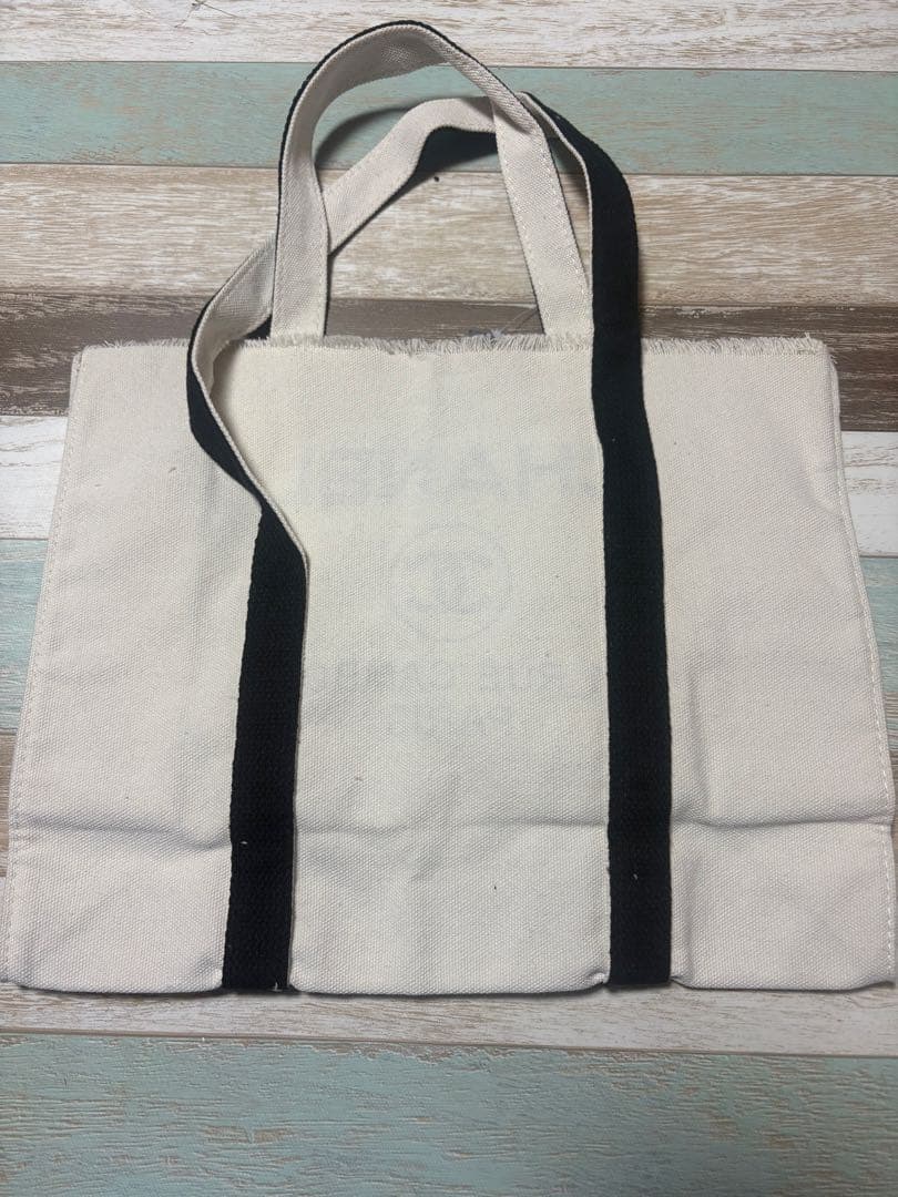 CHANEL 切りっぱなしキャンバス トートバッグ ノベルティ