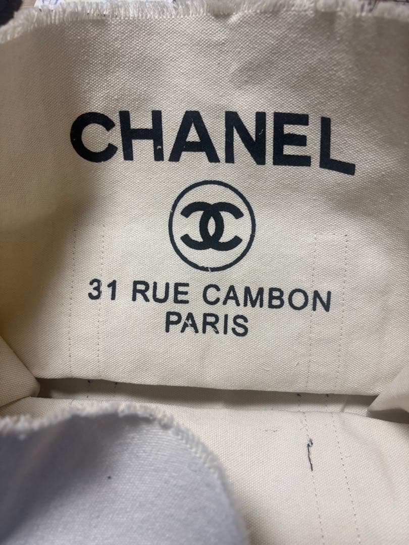 CHANEL 切りっぱなしキャンバス トートバッグ ノベルティ