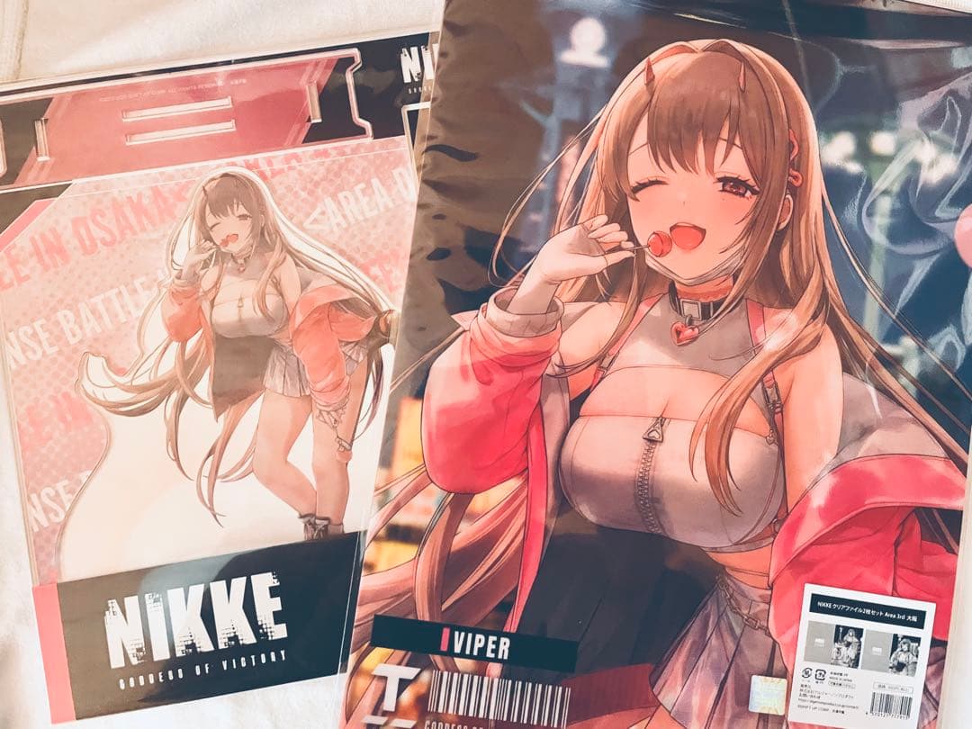 勝利の女神 NIKKE エリア防衛戦　クリアファイル×アクリルスタンドセット