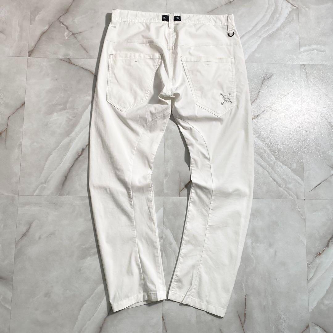 A16522 オークリーゴルフ 17ss メンズ スカル ロングパンツ 白W34