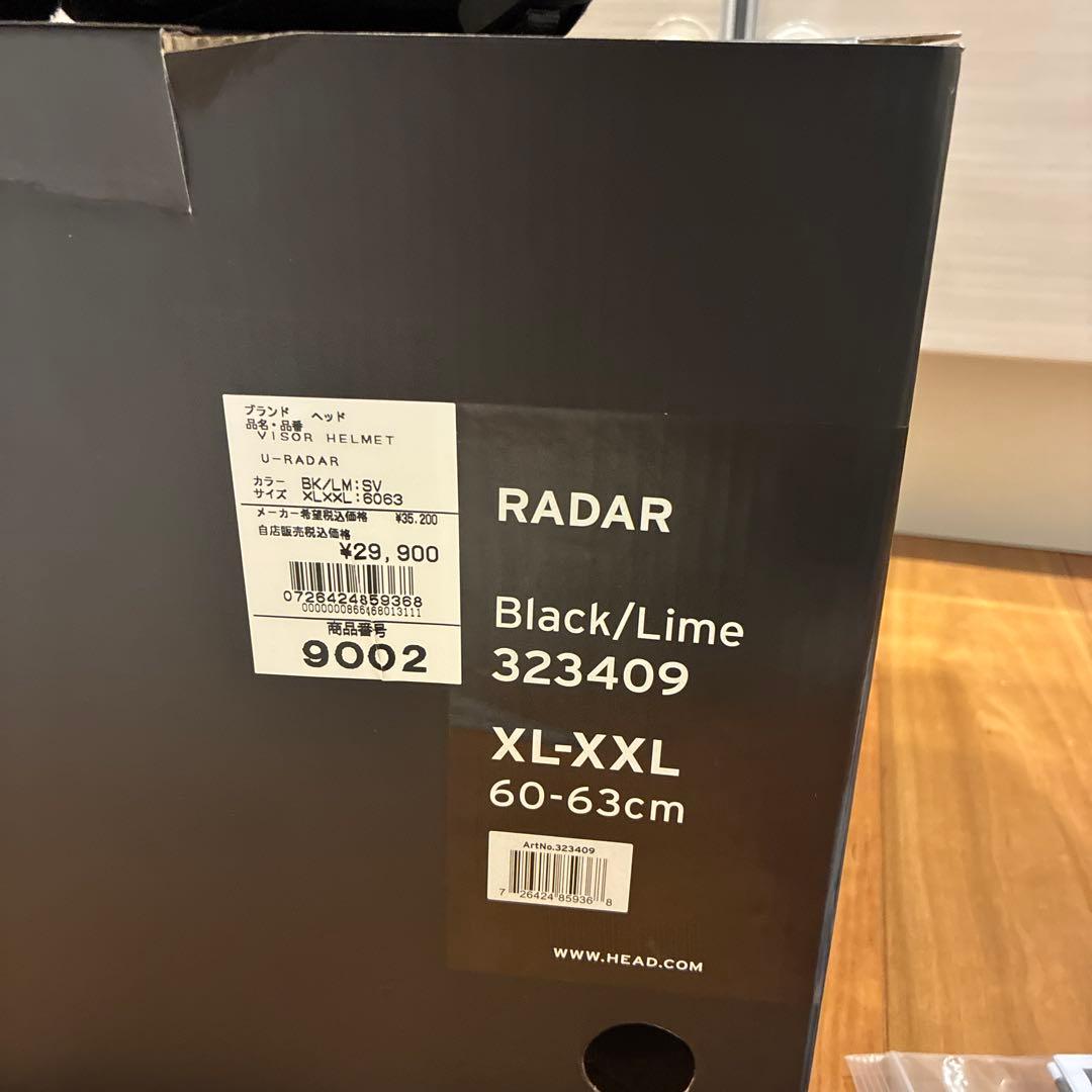 美品HEAD RADAR ヘルメット XL-XXL60-63cm