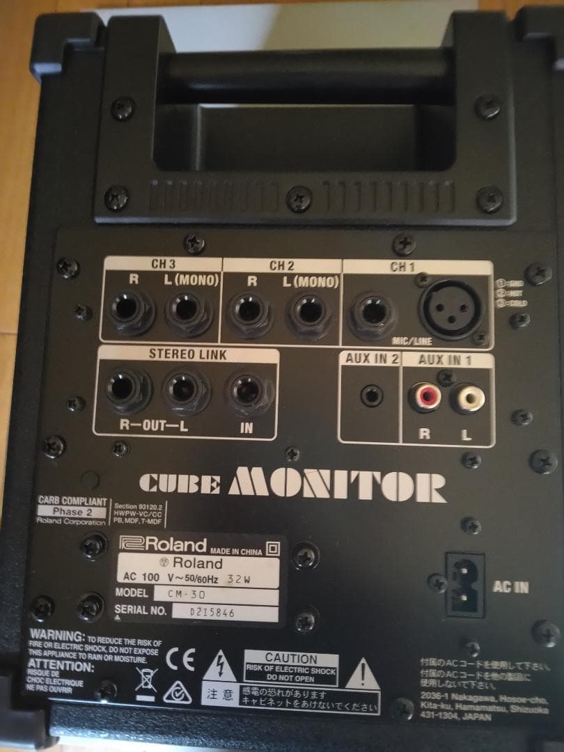 Roland CUBE CM-30 モニター