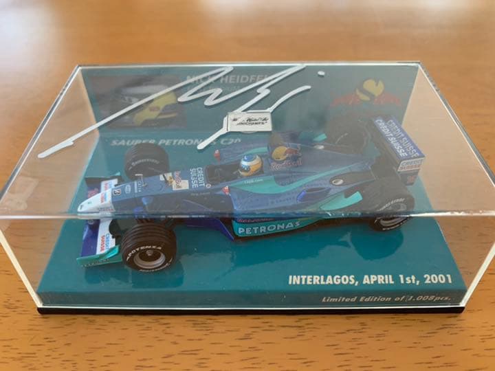 直筆サイン入り ミニチャンプス N.ハイドフェルド ザウバーC20 ブラジルGP