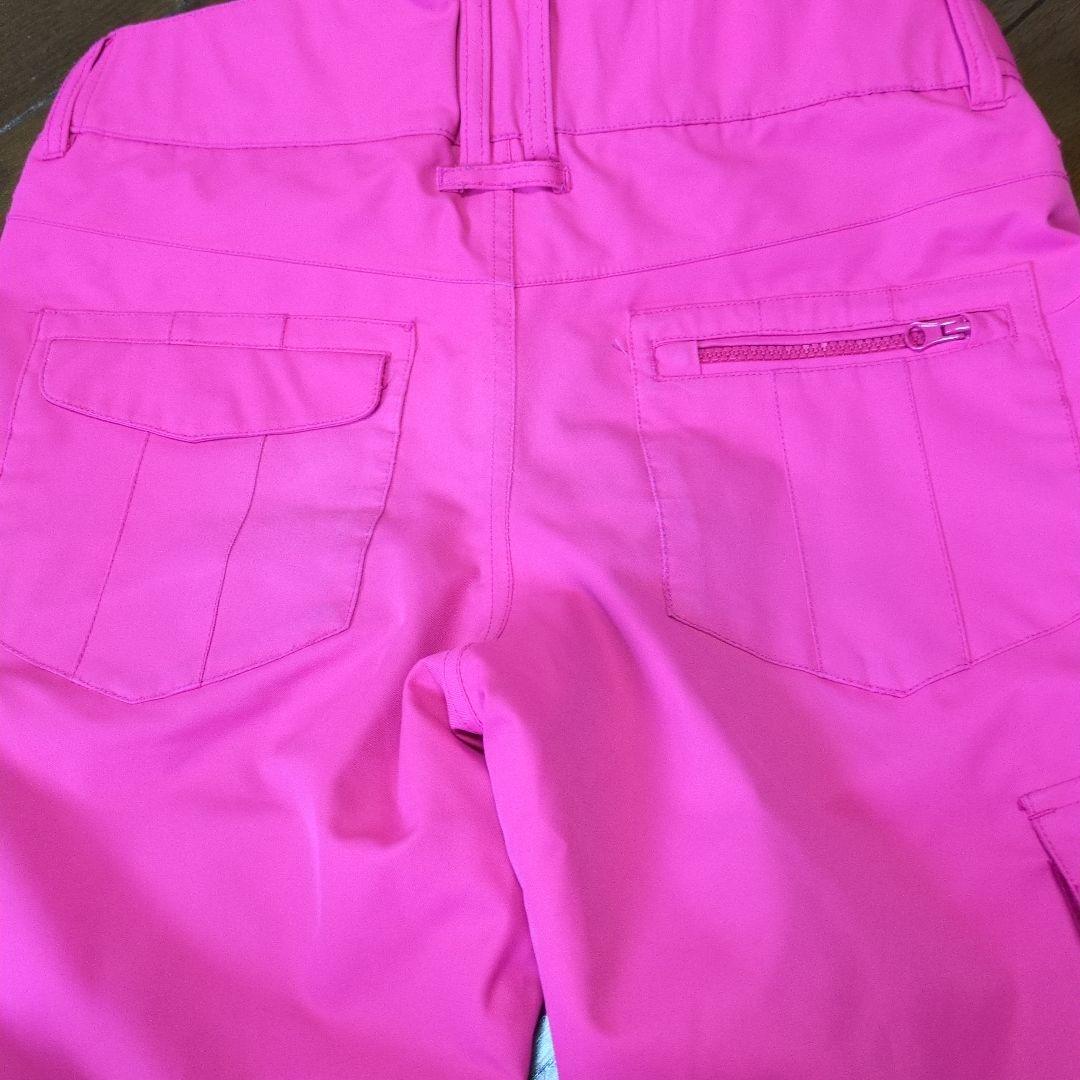 【美品】ROXY　スノボウェア　上下セット　Ｓ　総柄　　 ボタニカル　ピンク