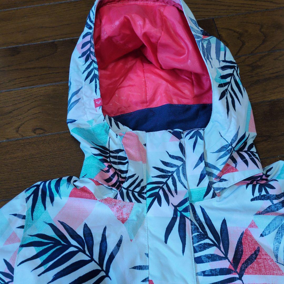 【美品】ROXY　スノボウェア　上下セット　Ｓ　総柄　　 ボタニカル　ピンク