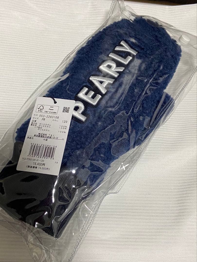 【新品】PEARLY GATES ミトン グローブ ネイビー