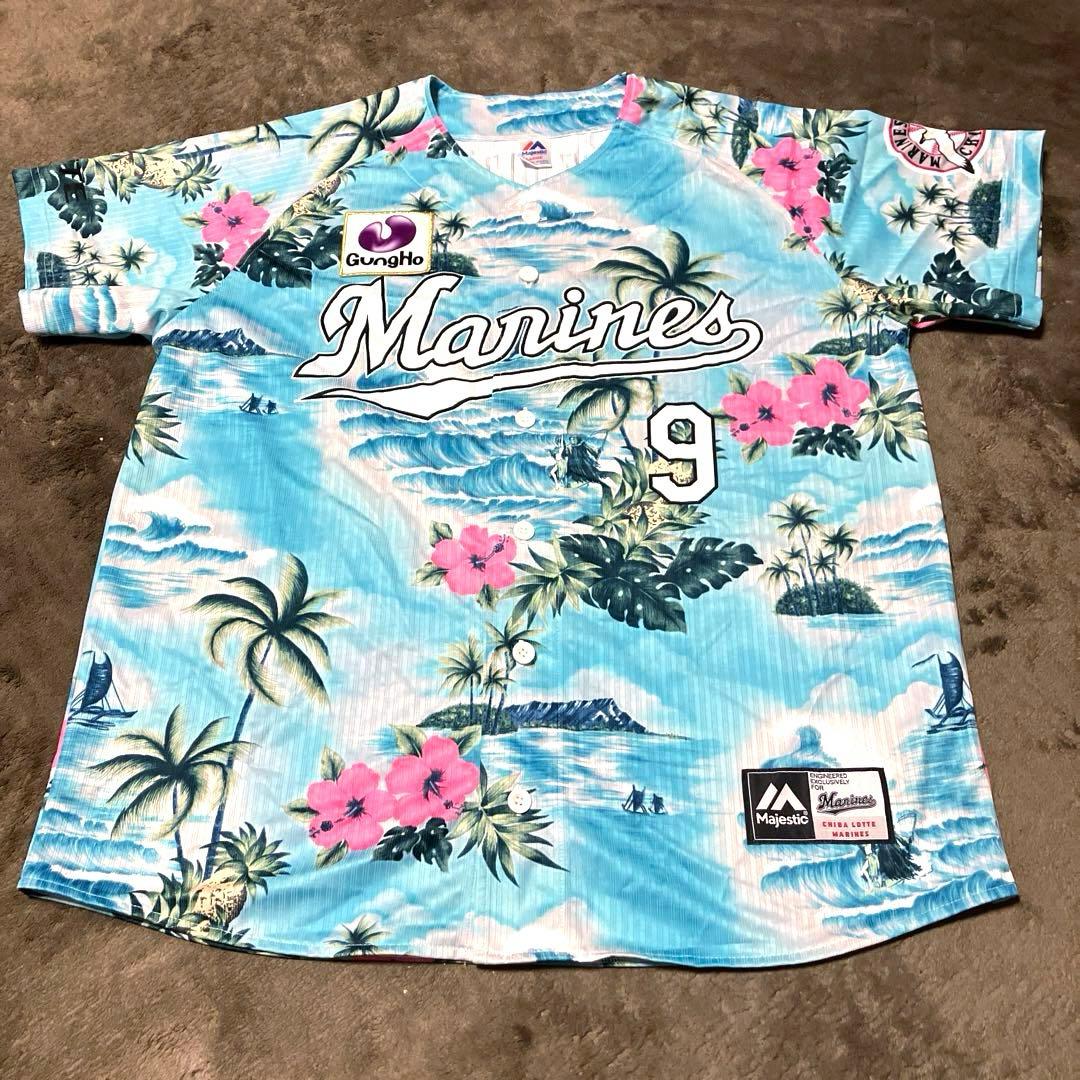 【美品】千葉ロッテマリーンズ 福浦和也 2019 サマーユニフォーム