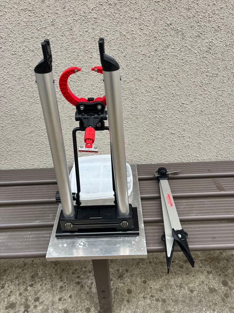 ミノウラ　振れ取り台　FT-1 アルミ台に取り付け品
