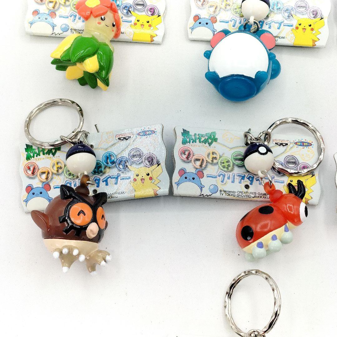 当時物 未使用 ポケットモンスター ソフトキーホルダー クリアタイプ 7種 ②