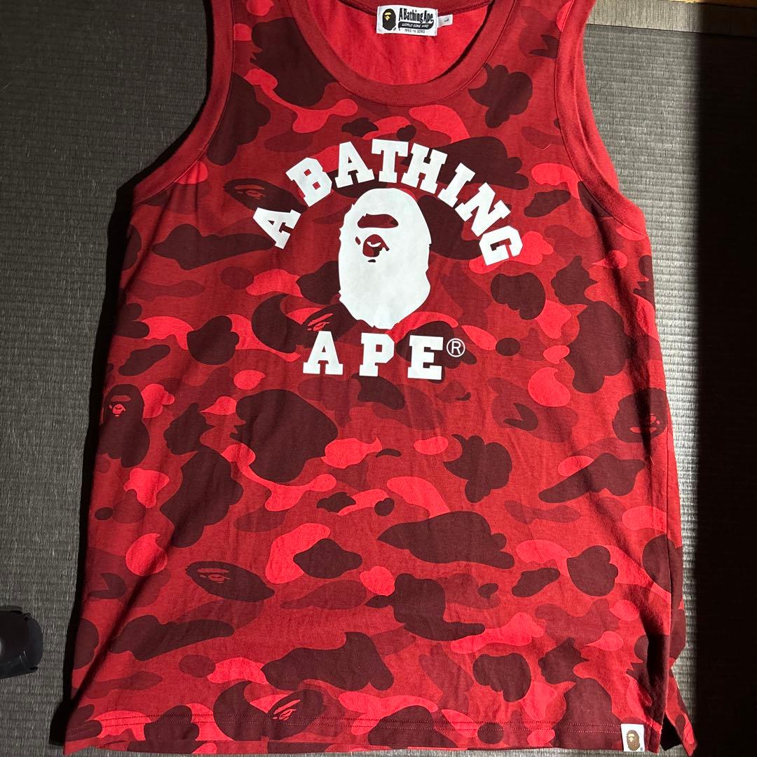 A Bathing Ape 迷彩タンクトップ L