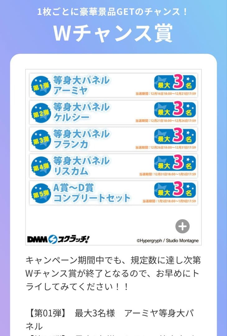 アークナイツ アーミヤ 等身大パネル W賞 黎明前奏