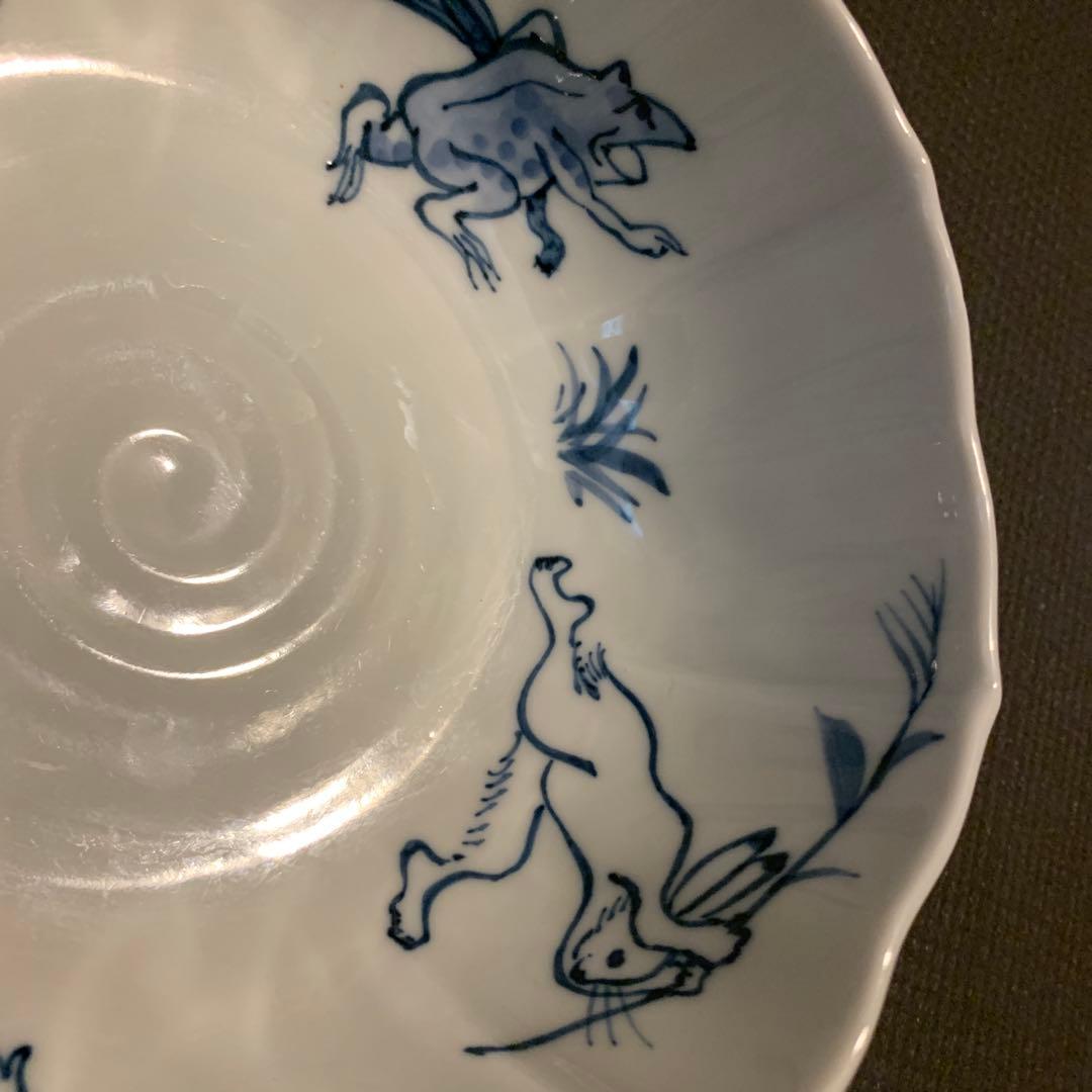 鳥獣戯画モチーフ 6寸八角小鉢