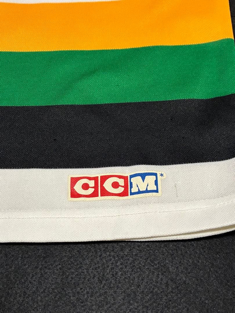 CCM ミネソタ・ノーススターズ　ヴィンテージ　ホッケーシャツ　肩ワッペン
