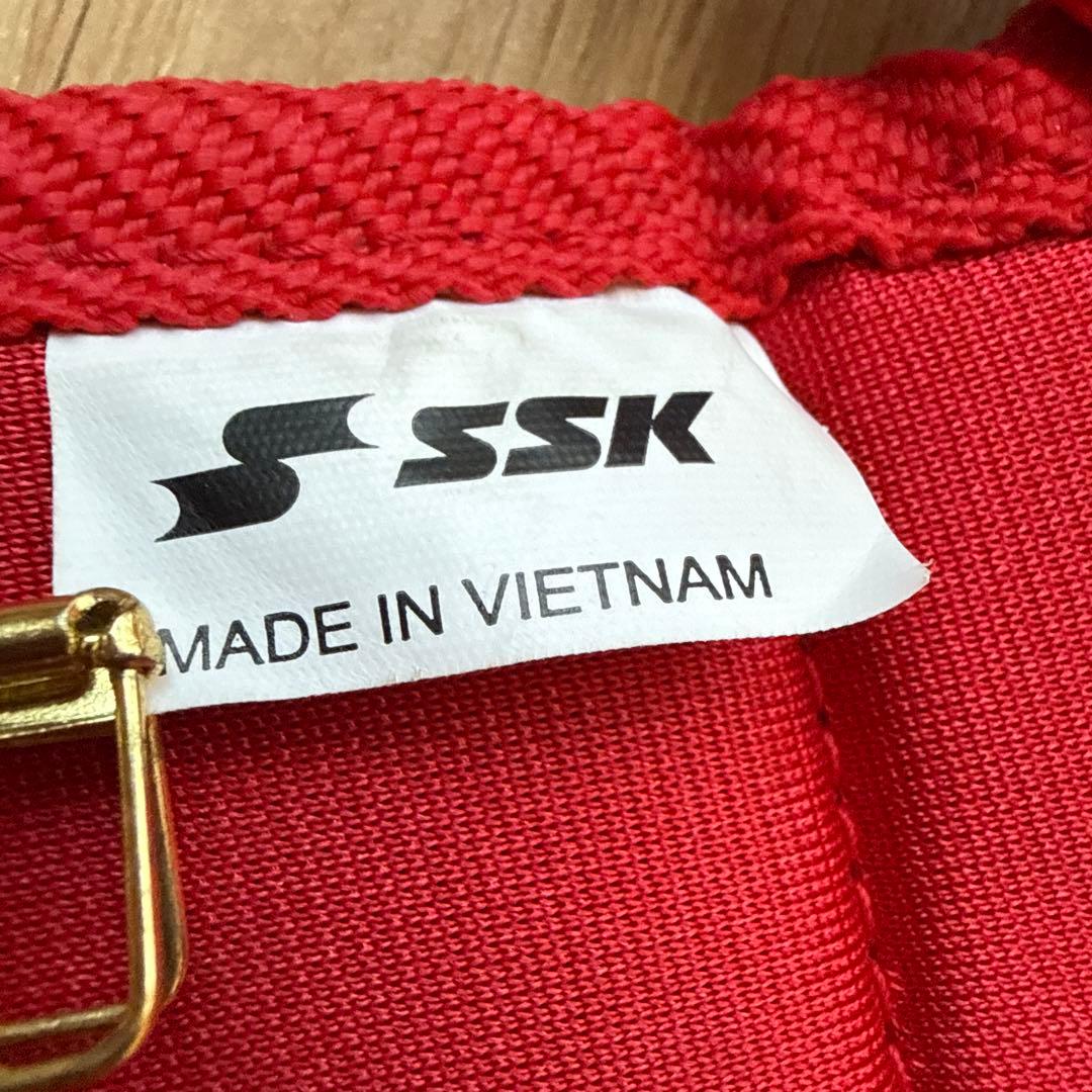 SSKキャッチャー用防具セットマスク(ミズノ)記名ありJSBB レッド少年軟式用