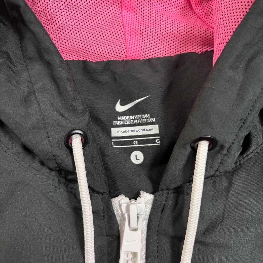 NIKE ナイキ ウインドブレーカー上下 ブラック ピンク セットアップ