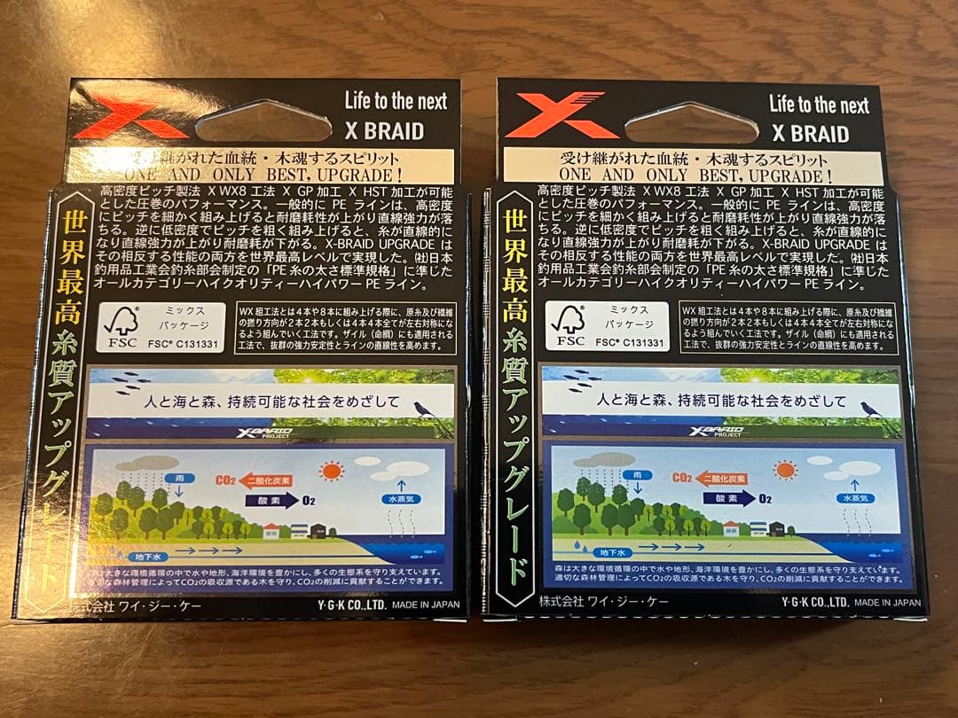 よつあみ エックスブレイド アップグレード X8 200m 1号 2個セット