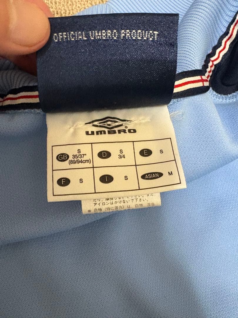UMBRO アンブロ イングランド代表 トラックジャケット ジャージ 水色 M