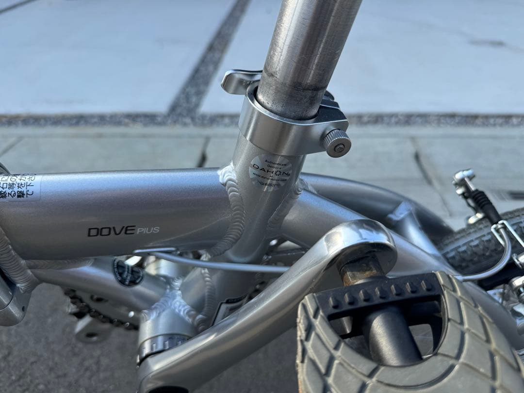 DAHON Dove Plus 折りたたみ自転車 軽量 シルバー 美品