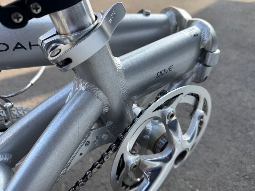 DAHON Dove Plus 折りたたみ自転車 軽量 シルバー 美品