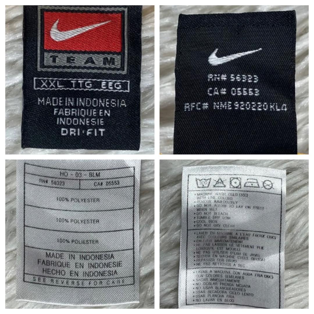美品 NIKE ナイキ ハーフジップ レイカーズ ウォームアップシャツ XXL