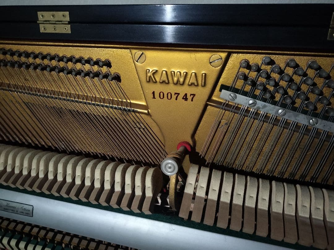 KAWAI K-2 アップライトピアノ100747 椅子付き 引き取り限定