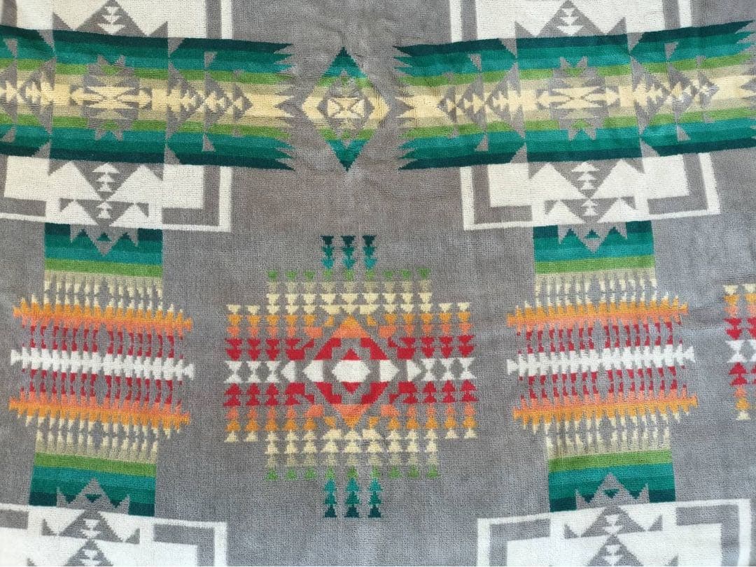 PENDLETON ペンドルトン　特大　ブランケット　タオルケット　グレー