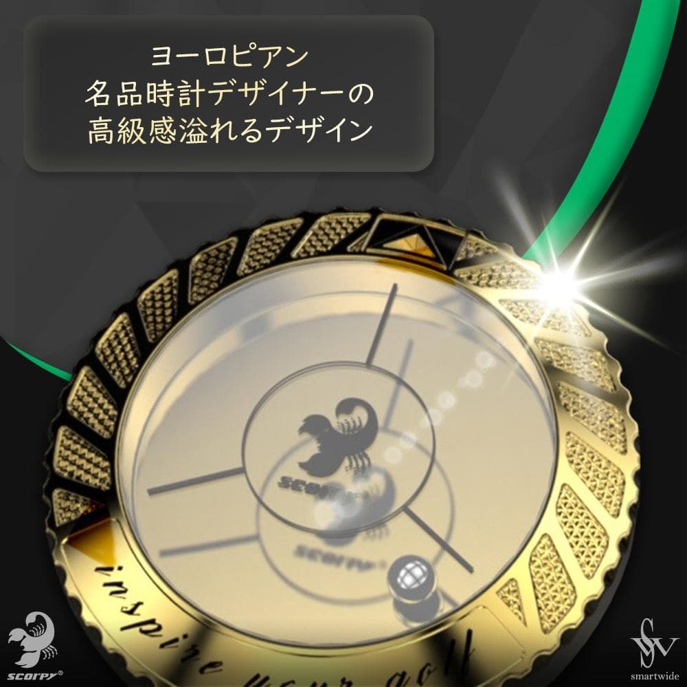 スコルピ水平器ボールマーカー　Galaxy　ギャラクシー　刻印なし　ゴールド