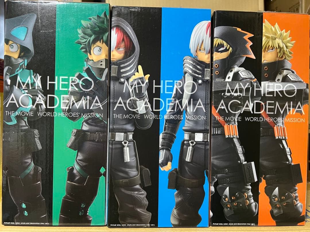 一番くじ ヒロアカ ワールドヒーローズミッション 海外正規品　3種セット