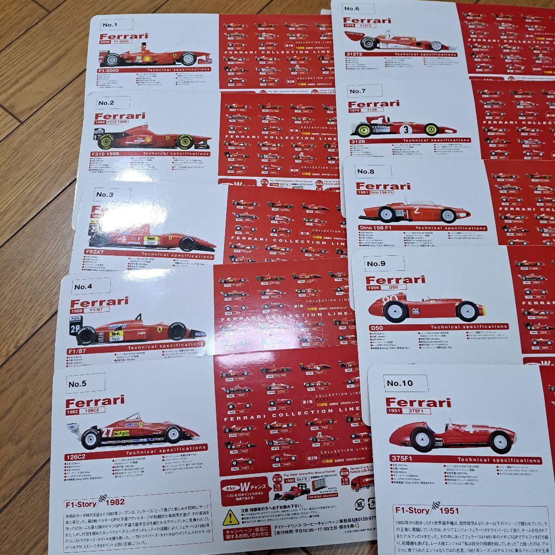 DyDo　F1フェラーリ　フルコンプリート　コレクションケース&トランスポーター